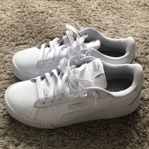 Puma White Sneakers- size 8